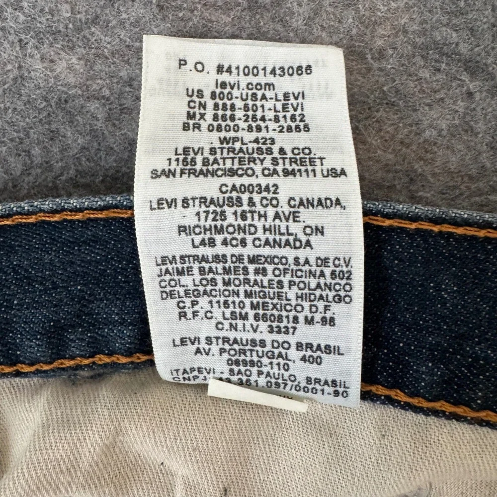 Levi's 559 40x30 Blue Medium Wash Relaxed Fit Straight Leg Men's Denim Jeans